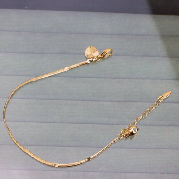 "Elegant Rose Gold Anklet with Sleek Detailing,XPAL1042 - Picture 12 of 12